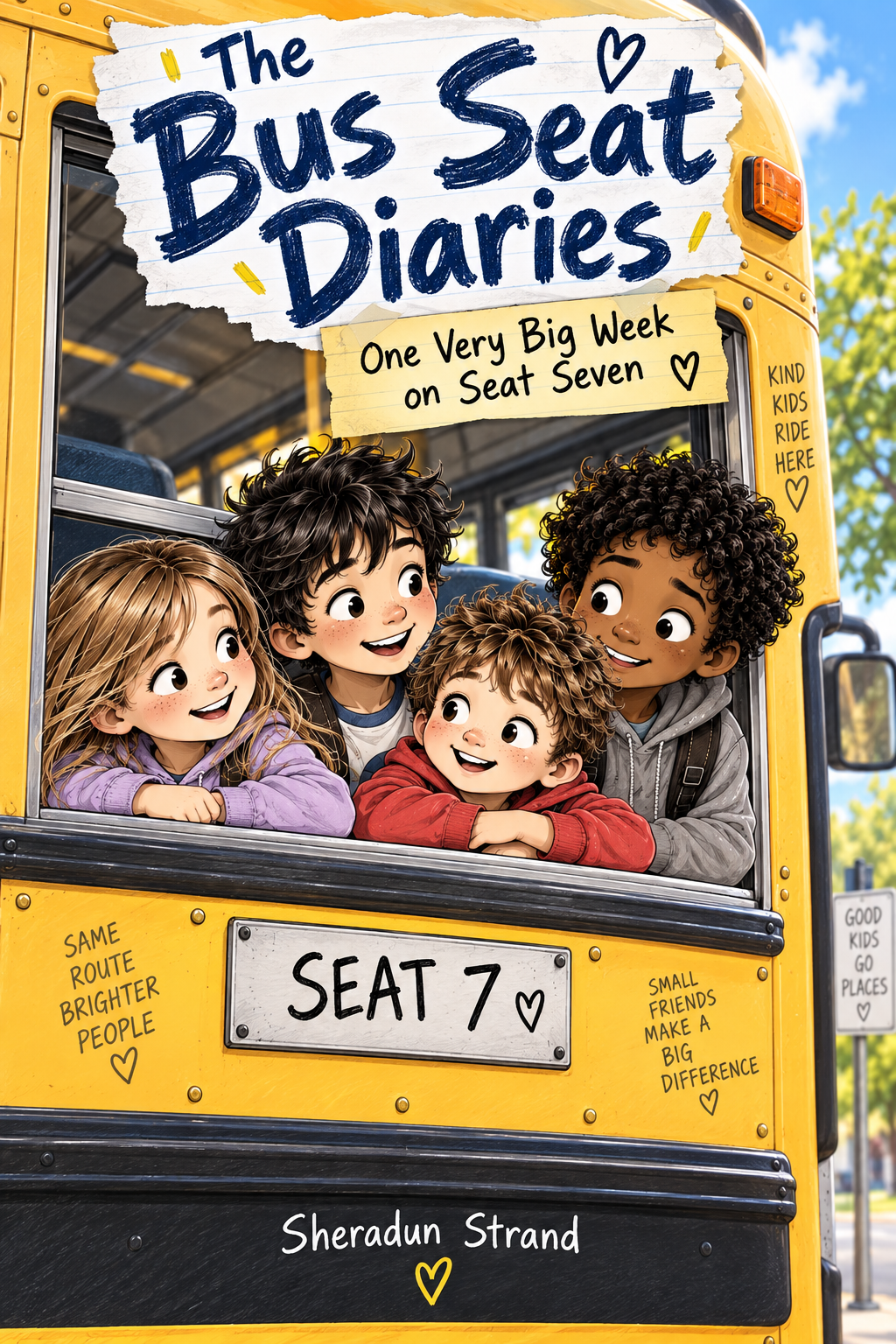 Cover of The Bus Seat Diaries - One Very Big Week on Seat Seven by Sheradun Strand
